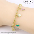 74581 pulseras baratas del oro de 14k del turco de la joyería de la moda de Xuping para las mujeres